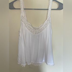 Aéropostale Bethany Mota White Lace Tank Top